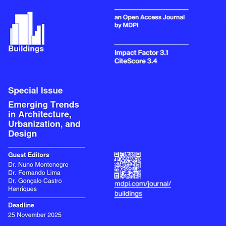 Chamada para submissão de artigos |  Revista 'MDPI Buildings' - Special Issue